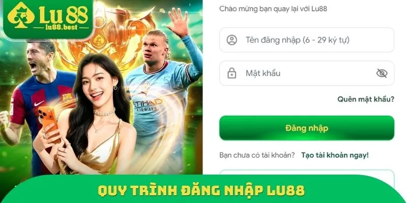 Quy trình đăng nhập LU88