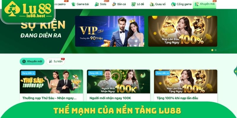 Thế mạnh của nền tảng LU88