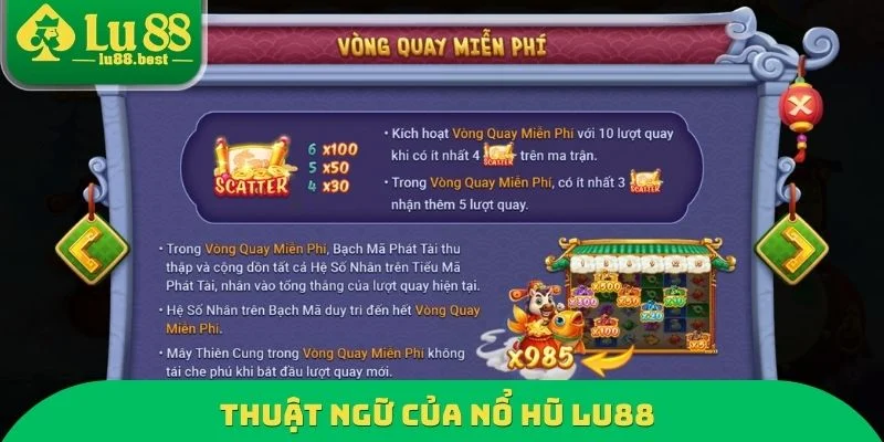 Thuật ngữ của nổ hũ LU88