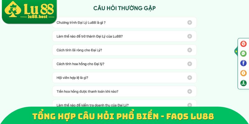 Tổng hợp câu hỏi phổ biến - FAQs LU88